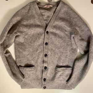 Grey Pure Wool  “Lambswool” Cardigan